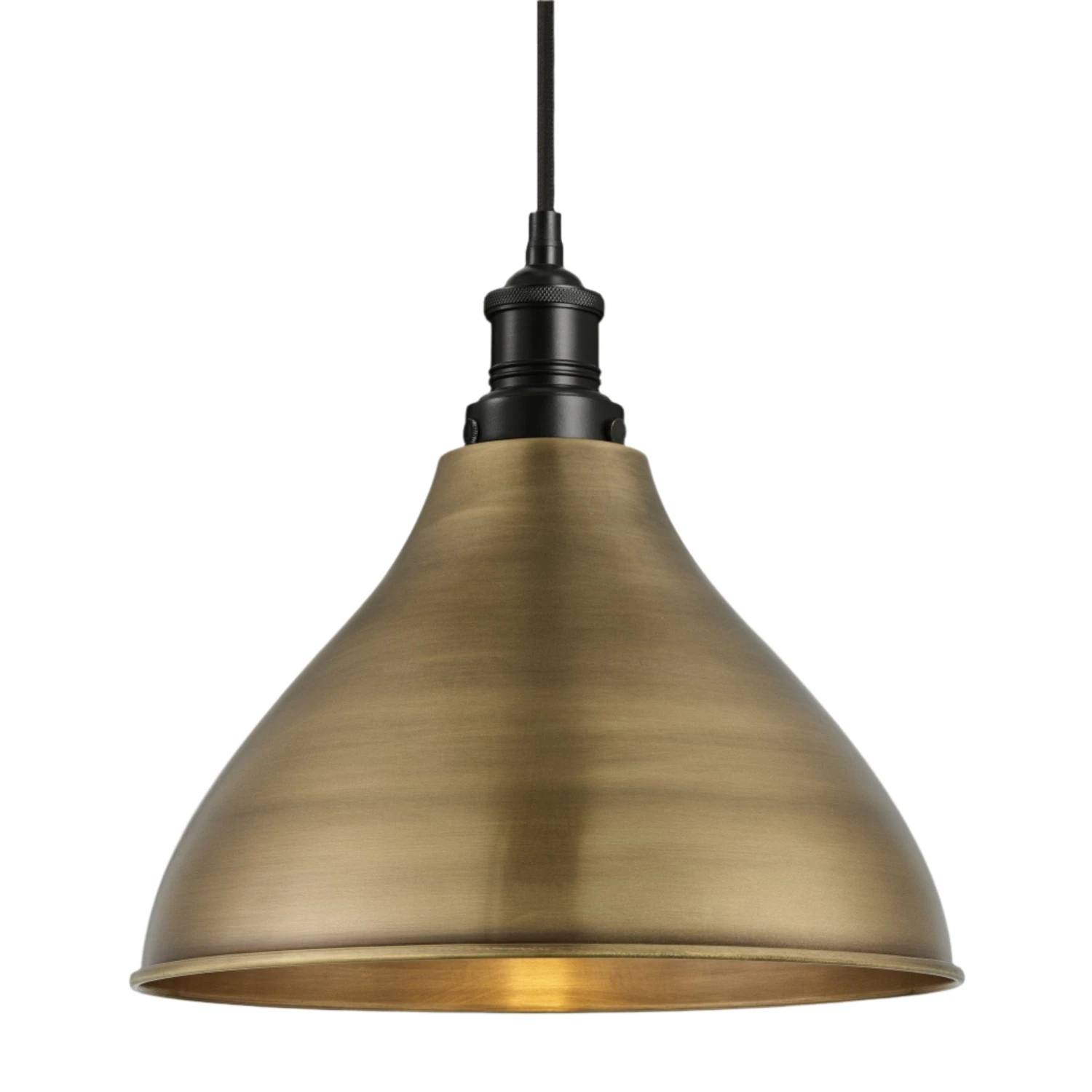 Brooklyn Cone Pendant - 12 Inch - Brass 5 Brooklyn Cone Pendant - 12 Inch - Brass - Image 3