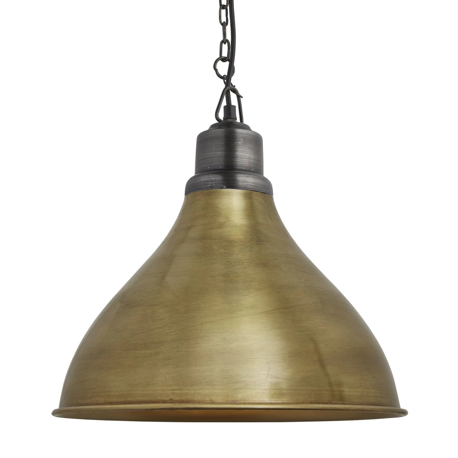 Brooklyn Cone Pendant - 12 Inch - Brass 6 Brooklyn Cone Pendant - 12 Inch - Brass - Image 4