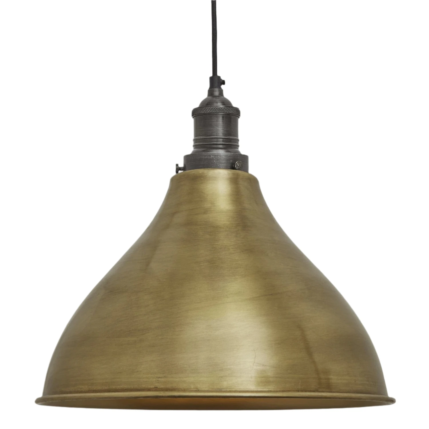 Brooklyn Cone Pendant - 12 Inch - Brass 4 Brooklyn Cone Pendant - 12 Inch - Brass - Image 2