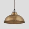 Old Factory Pendant - 12 Inch - Brass -Lumi Home Shop 12 Inch Pendant Brass Industville Lighting Round LightPewterHolder OldFactory OF P12 B LPH