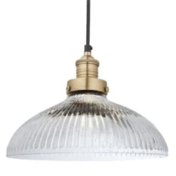 Brooklyn Glass Dome Pendant Light - 12 Inch 19 Brooklyn Glass Dome Pendant Light - 12 Inch -Lumi Home Shop 12 Inch Pendant Glass Industville Lighting Dome BrassHolder Brooklyn BR GLDP12 BH