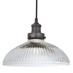 Brooklyn Glass Dome Pendant Light - 12 Inch 20 Brooklyn Glass Dome Pendant Light - 12 Inch -Lumi Home Shop 12 Inch Pendant Glass Industville Lighting Dome PewterHolder Brooklyn BR GLDP12 PH
