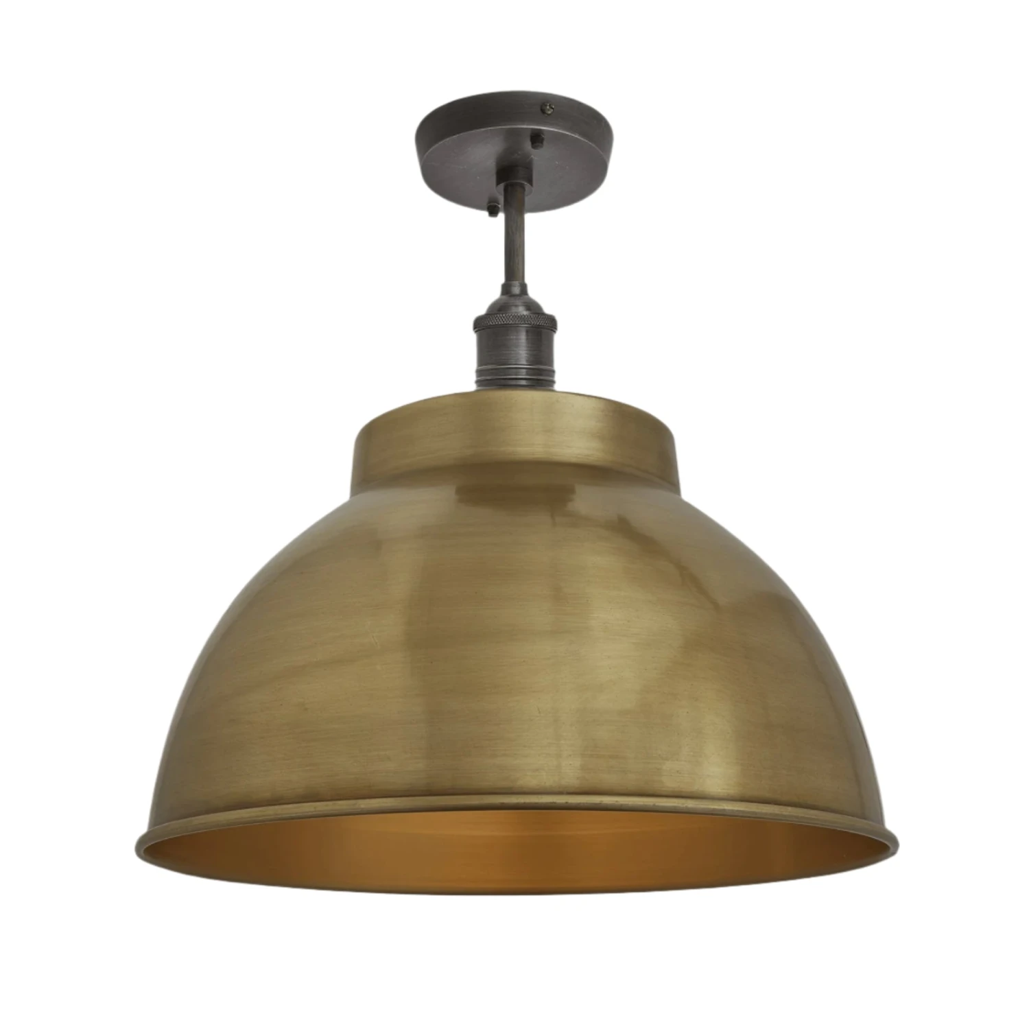 Brooklyn Dome Flush Mount - 13 Inch - Brass 3 Brooklyn Dome Flush Mount - 13 Inch - Brass