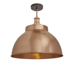 Brooklyn Dome Flush Mount - 13 Inch - Copper