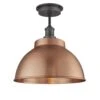 Brooklyn Outdoor & Bathroom Dome Flush Mount - 13 Inch - Copper