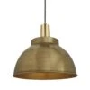 Sleek Dome Pendant - 13 Inch - Brass 2 Sleek Dome Pendant - 13 Inch - Brass -Lumi Home Shop 13 Inch Pendant Brass Industville Lighting Dome BrassHolder Sleek SL DP13 B BH