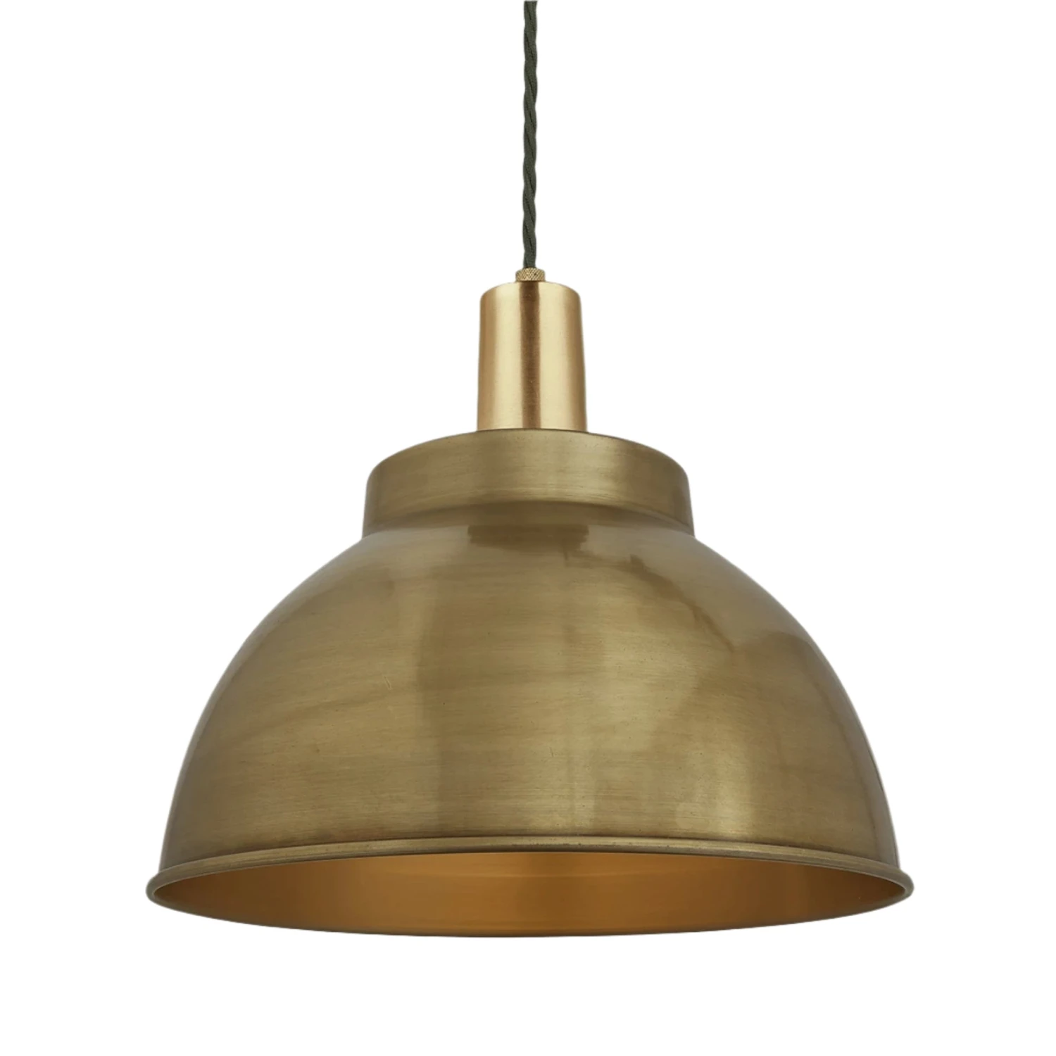 Sleek Dome Pendant - 13 Inch - Brass 3 Sleek Dome Pendant - 13 Inch - Brass
