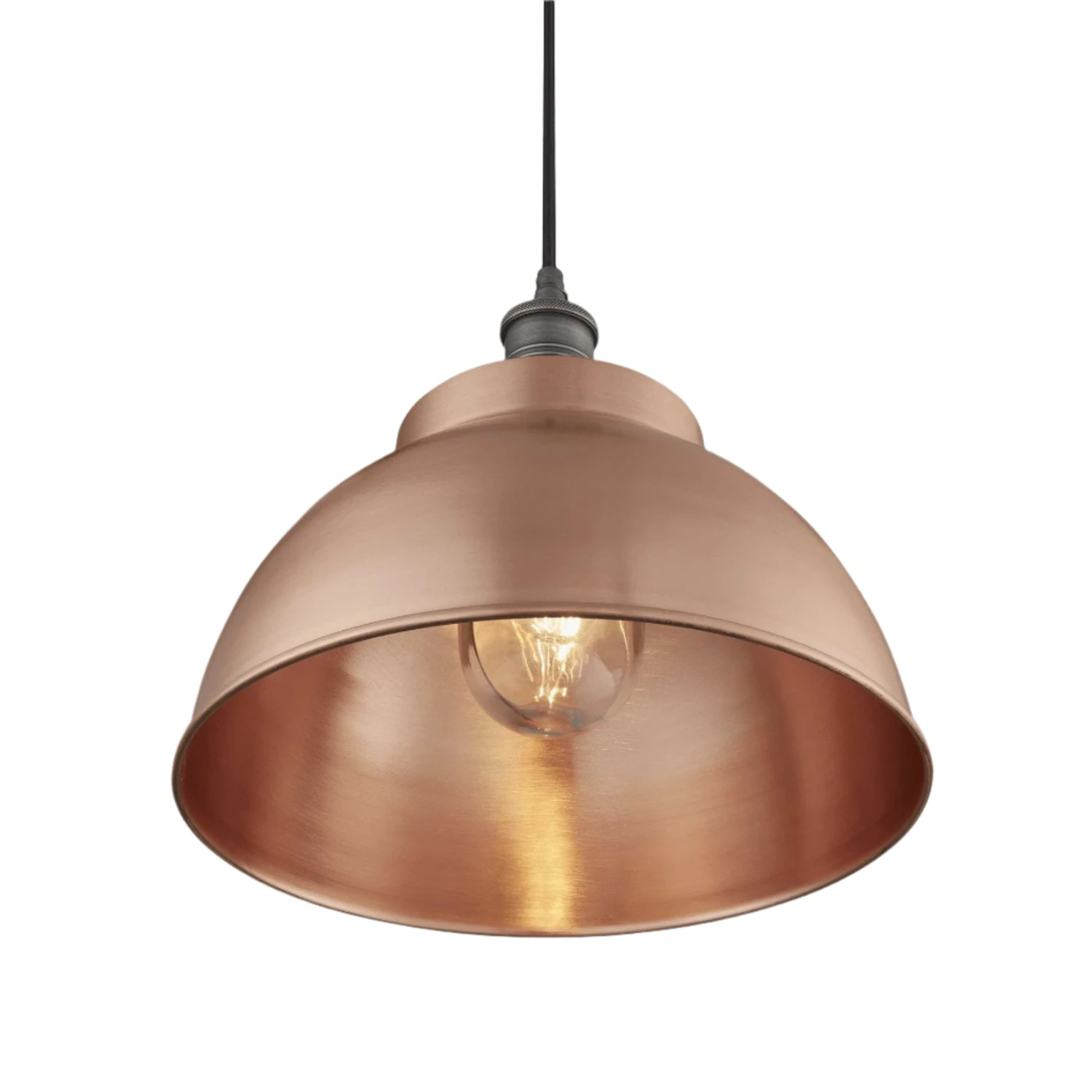 Brooklyn Outdoor & Bathroom Dome Pendant - 13 Inch - Copper - Image 4