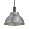 Sleek Dome Pendant - 13 Inch - Light Pewter 1 Sleek Dome Pendant - 13 Inch - Light Pewter -Lumi Home Shop 13 Inch Pendant LightPewter Industville Lighting Dome PewterHolder Sleek SL DP13 LP PH