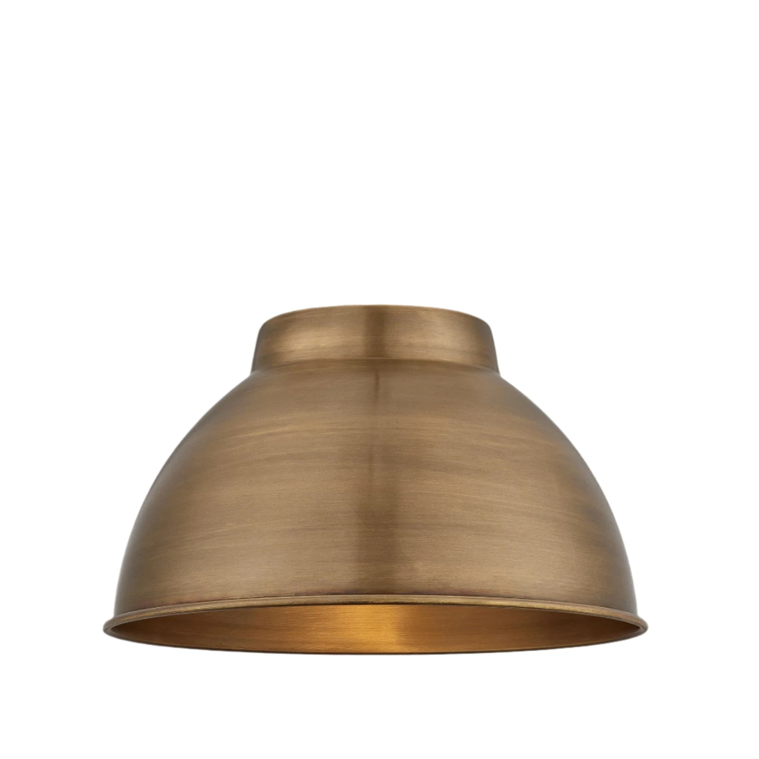 Knurled Dome Pendant - 13 Inch - Brass 9 Knurled Dome Pendant - 13 Inch - Brass - Image 7