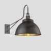 Long Arm Dome Wall Light - 13 Inch - Pewter & Brass - Pre-order - Expected W/c 13th Of May 2 Long Arm Dome Wall Light - 13 Inch - Pewter & Brass - Pre-order - Expected W/c 13th Of May -Lumi Home Shop 13 Inch WallLight Pewter Brass Industville Lighting Dome PewterHolder LongArm LA DWL13 BP PH
