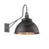 Long Arm Dome Wall Light - 13 Inch - Pewter & Copper 1 Long Arm Dome Wall Light - 13 Inch - Pewter & Copper -Lumi Home Shop 13 Inch WallLight Pewter Copper Industville Lighting Dome PewterHolder LongArm LA DWL13 CP PH