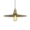 Brooklyn Flat Pendant - 15 Inch - Brass 1 Brooklyn Flat Pendant - 15 Inch - Brass -Lumi Home Shop 15 Inch Pendant Brass Industville Lighting Flat BrassHolder Brooklyn BR FP15 B BH