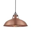 Old Factory Slotted Heat Pendant Lamps - 15 Inch - Copper -Lumi Home Shop 15 Inch Pendant Copper Industville Lighting Heat LightPewterHolder OldFactory OF HLP15 C LPH