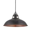 Old Factory Slotted Pendant - 15 Inch - Pewter & Copper -Lumi Home Shop 15 Inch Pendant Pewter Copper Industville Lighting LightPewterHolder OldFactory OF SLP15 CP LPH