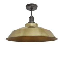 Brooklyn Step Flush Mount - 16 Inch - Brass - Pre-order - Expected W/c 13th Of May -Lumi Home Shop 16 Inch FlushMount Brass Industville Lighting Step PewterHolder Brooklyn BR SFM16 B PH