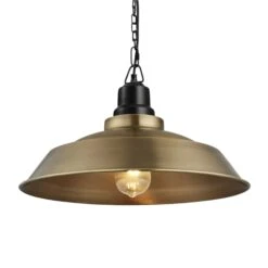 Brooklyn Step Pendant - 16 Inch - Brass - Pre-order - Expected W/c 13th Of May -Lumi Home Shop 16 Inch Pendant Brass Industville Lighting Step BlackChainHolder Brooklyn BR SP16 B BKCN w