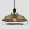 Sleek Step Pendant - 16 Inch - Brass - Pre-order - Expected W/c 13th Of May -Lumi Home Shop 16 Inch Pendant Brass Industville Lighting Step BlackHolder Cage Sleek SL SP16 B BKH CG w