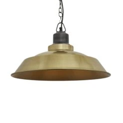 Brooklyn Step Pendant - 16 Inch - Brass - Pre-order - Expected W/c 13th Of May -Lumi Home Shop 16 Inch Pendant Brass Industville Lighting Step PewterChainHolder Brooklyn BR SP16 B PCN