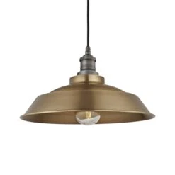 Brooklyn Outdoor & Bathroom Step Pendant - 16 Inch - Brass - Pre-order - Expected W/c 13th Of May -Lumi Home Shop 16 Inch Pendant Brass Industville Lighting Step PewterHolder Brooklyn IP65 BR IP65 SP16 B PH