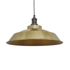 Brooklyn Step Pendant - 16 Inch - Brass - Pre-order - Expected W/c 13th Of May -Lumi Home Shop 16 Inch Pendant Brass Industville Lighting Step PewterHolder Brooklyn BR SP16 B PH