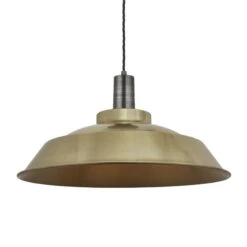 Sleek Step Pendant - 16 Inch - Brass - Pre-order - Expected W/c 13th Of May -Lumi Home Shop 16 Inch Pendant Brass Industville Lighting Step PewterHolder Sleek SL SP16 B PH