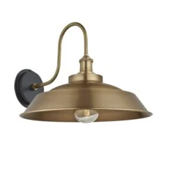 Swan Neck Outdoor & Bathroom Step Wall Light - 16 Inch - Brass - Pre-order - Expected W/c 29th Of April