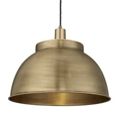Front Page -Lumi Home Shop 17 Inch Pendant Brass Industville Lighting Dome BrassHolder Sleek SL DP17 B BH