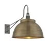 Long Arm Dome Wall Light – 17 Inch – Brass - Pre-order - Expected W/c 13th Of May -Lumi Home Shop 17 Inch WallLight Brass Industville Lighting Dome PewterHolder LongArm LA DWL17 B PH