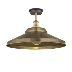 Brooklyn Outdoor & Bathroom Giant Step Flush Mount – 18 Inch – Brass 10 Brooklyn Outdoor & Bathroom Giant Step Flush Mount – 18 Inch – Brass -Lumi Home Shop 18 Inch FlushMount Brass Industville Lighting Step BrassHolder Brooklyn IP65 BR IP65 GSFM18 B BH