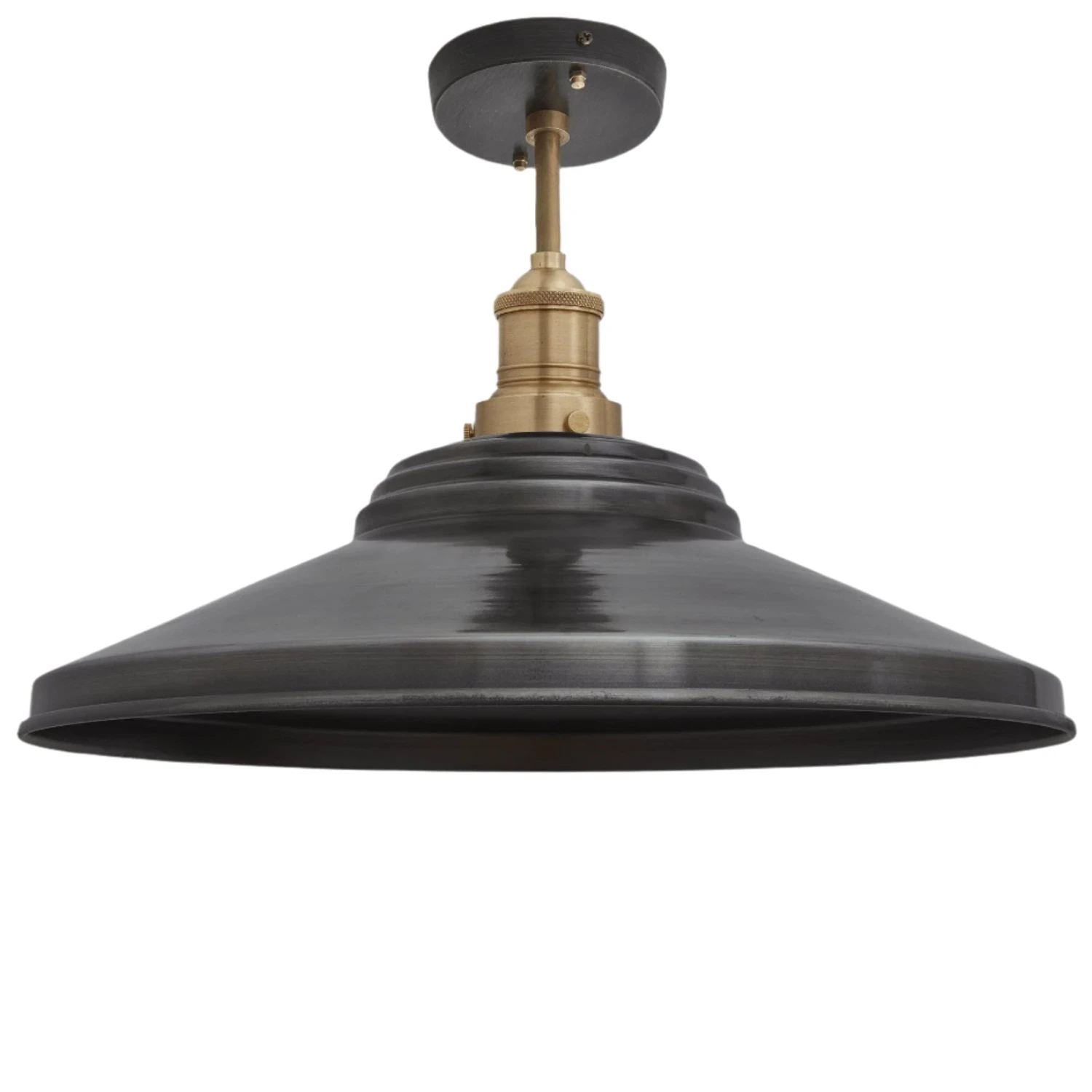 Brooklyn Giant Step Flush Mount - 18 Inch - Pewter 4 Brooklyn Giant Step Flush Mount - 18 Inch - Pewter - Image 2