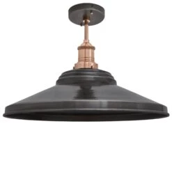 Brooklyn Giant Step Flush Mount - 18 Inch - Pewter