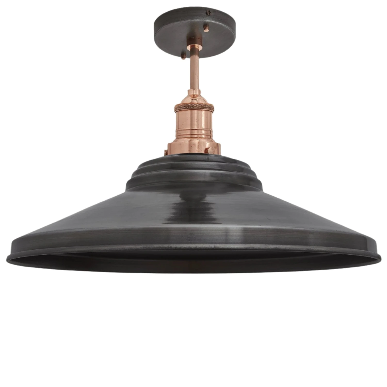 Brooklyn Giant Step Flush Mount - 18 Inch - Pewter 3 Brooklyn Giant Step Flush Mount - 18 Inch - Pewter