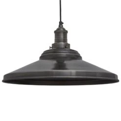 Brooklyn Giant Step Pendant - 18 Inch - Pewter