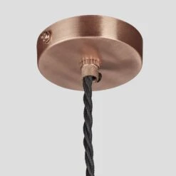 Sleek Large Edison Pendant - 1 Wire – Copper -Lumi Home Shop 1 CeilingRose Copper Industville Lighting SCR1O C Flex