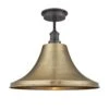 Brooklyn Outdoor & Bathroom Giant Bell Flush Mount – 20 Inch – Brass
