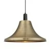 Sleek Giant Bell Pendant - 20 Inch - Brass 1 Sleek Giant Bell Pendant - 20 Inch - Brass -Lumi Home Shop 20 Inch Pendant Brass Industville Lighting Bell BlackHolder Sleek SL GBLP20 B BKH w