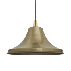 Sleek Giant Bell Pendant - 20 Inch - Brass -Lumi Home Shop 20 Inch Pendant Brass Industville Lighting Bell BrassHolder Sleek SL GBLP20 B BH
