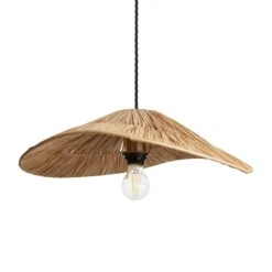 Raffia Ceiling Pendant Light - Hat - Natural -Lumi Home Shop 20 Inch Pendant Natural Industville Lighting MediumHat Raffia RA MHP20 N Unlit 5d7d98a5 b659 4518 96da e740efb685e4