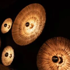 Moonj Natural Grass Round Wall Light Flush Mount - Brown 17 Moonj Natural Grass Round Wall Light Flush Mount - Brown -Lumi Home Shop 2023 INDUSTVILLE GDL GRAND DESIGNS STAND 10 1
