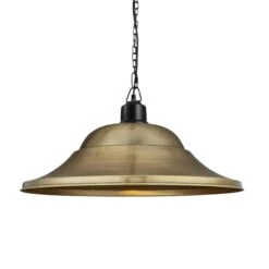 Brooklyn Giant Hat Pendant - 21 Inch - Brass 14 Brooklyn Giant Hat Pendant - 21 Inch - Brass -Lumi Home Shop 21 Inch Pendant Brass Industville Lighting Hat BlackChainHolder Brooklyn BR GHP21 B BKCN w