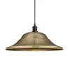 Brooklyn Giant Hat Pendant - 21 Inch - Brass -Lumi Home Shop 21 Inch Pendant Brass Industville Lighting Hat BlackHolder Brooklyn BR GHP21 B BKH w
