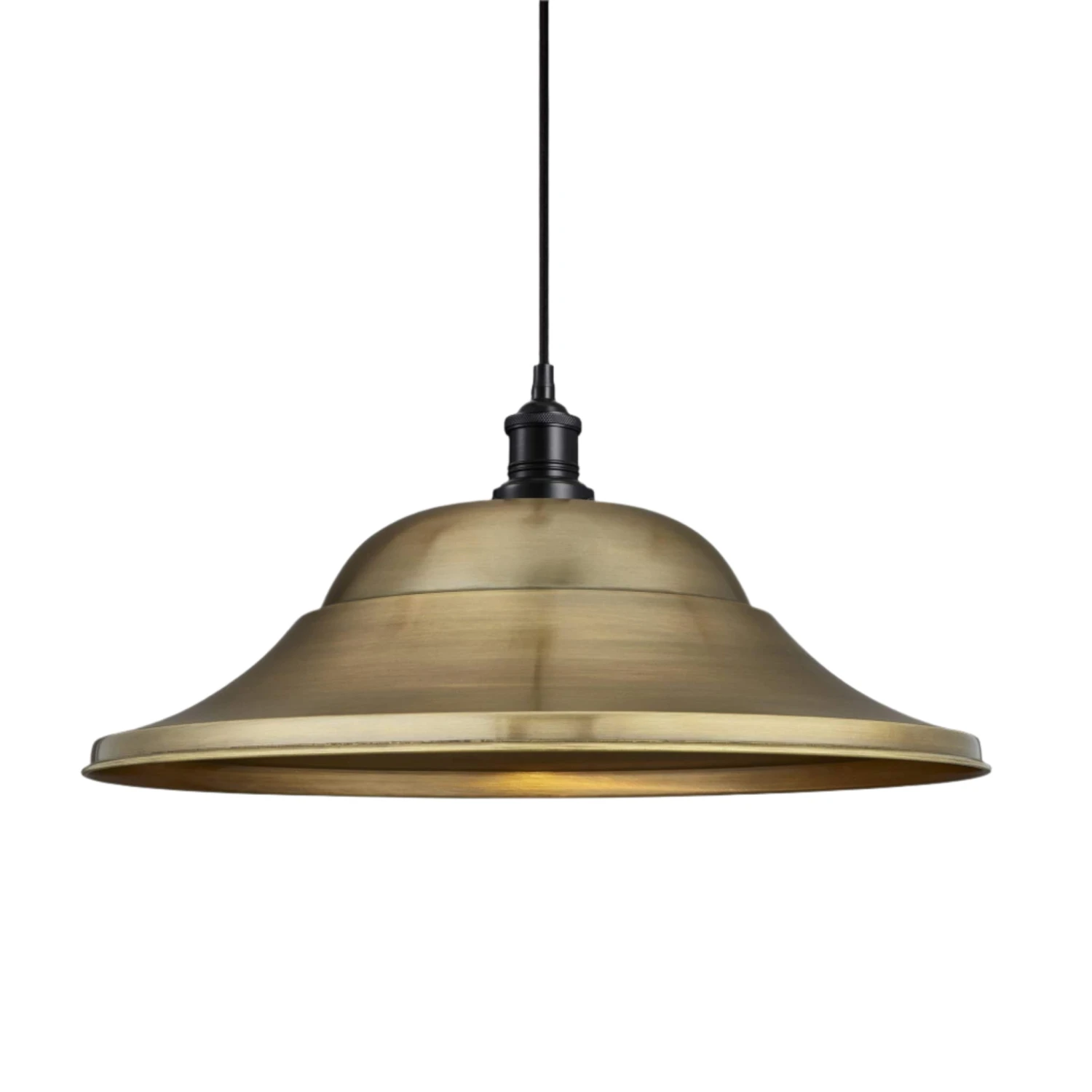 Brooklyn Giant Hat Pendant - 21 Inch - Brass 3 Brooklyn Giant Hat Pendant - 21 Inch - Brass