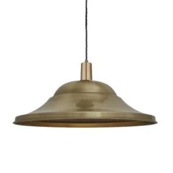 Sleek Giant Hat Pendant - 21 Inch - Brass -Lumi Home Shop 21 Inch Pendant Brass Industville Lighting Hat BrassHolder Sleek SL GHP21 B BH