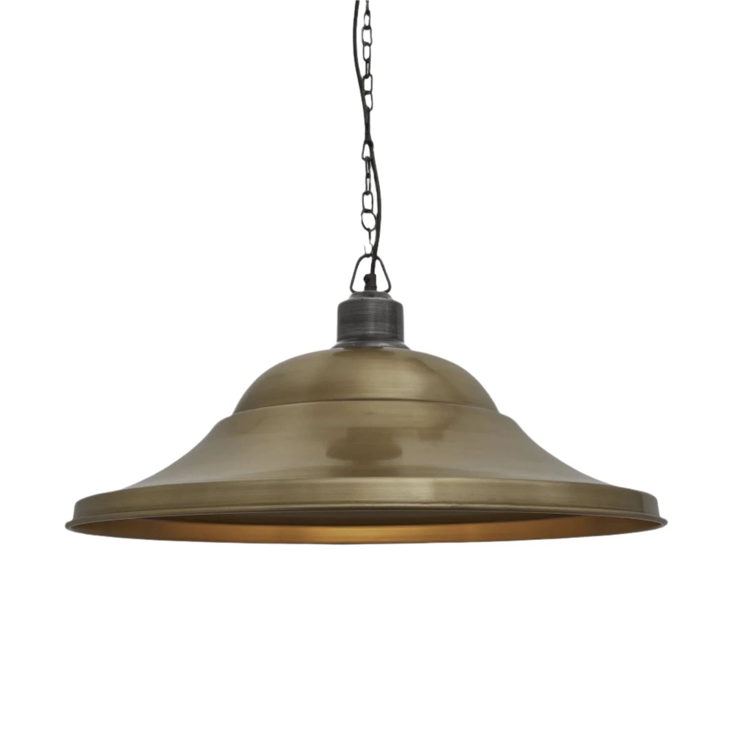 Brooklyn Giant Hat Pendant - 21 Inch - Brass 5 Brooklyn Giant Hat Pendant - 21 Inch - Brass - Image 3
