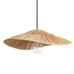 Raffia Ceiling Pendant Light - Hat - Natural -Lumi Home Shop 27 Inch Pendant Natural Industville Lighting LargeHat Raffia RA LHP27 N Unlit 0fa72235 5c7f 44d7 9d06 72aca3654fa1