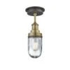 Brooklyn Outdoor & Bathroom Flush Mount - Brass