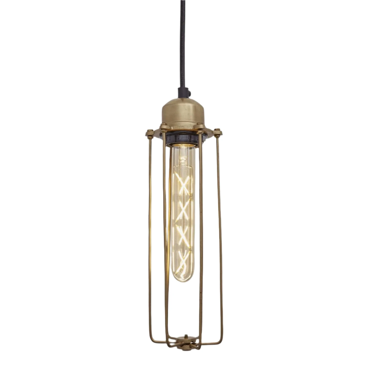 Orlando Cylinder Pendant - 3 Inch - Brass 3 Orlando Cylinder Pendant - 3 Inch - Brass