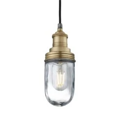 Brooklyn Outdoor & Bathroom Pendant - Brass