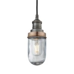 Brooklyn Outdoor & Bathroom Pendant - Pewter